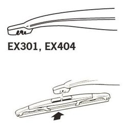 LAMELA STERGATOR TRICO EX304 - Compatibil cu BMW, FORD, SEAT, SKODA, VOLVO, VW