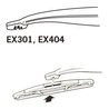 LAMELA STERGATOR TRICO EX304 - Compatibil cu BMW, FORD, SEAT, SKODA, VOLVO, VW