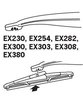 LAMELA STERGATOR TRICO EX308 - Compatibil cu CITROEN, DAIHATSU, DS, FORD, KIA, NISSAN, OPEL, PEUGEOT, RENAULT, SAAB, TOYOTA, VAU
