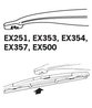 LAMELA STERGATOR TRICO EX354 - Compatibil cu CITROEN, LAND ROVER, OPEL, PEUGEOT, SAAB, VAUXHALL