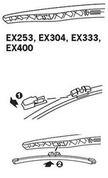 LAMELA STERGATOR TRICO EX400 - Compatibil cu NISSAN, OPEL, SKODA, VAUXHALL, VOLVO, VW