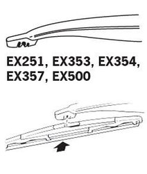 Lamela stergator Trico EX406
