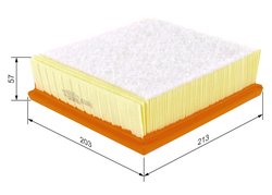 FILTRU AER BOSCH F 026 400 057 - Compatibil cu ABARTH, ALFA ROMEO, FIAT, OPEL, VAUXHALL