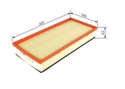 FILTRU AER BOSCH F 026 400 182 - Compatibil cu AUDI, PORSCHE, VW