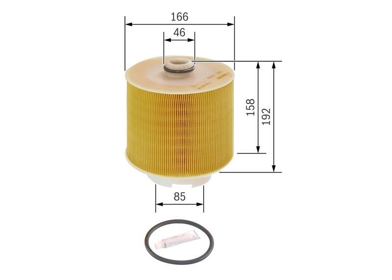 FILTRU AER BOSCH F 026 400 198 - Compatibil cu AUDI