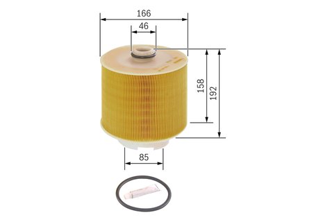 FILTRU AER BOSCH F 026 400 198 - Compatibil cu AUDI