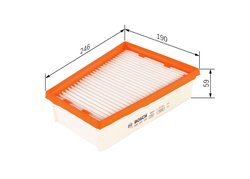 FILTRU AER BOSCH F 026 400 229 - Compatibil cu RENAULT