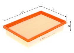 FILTRU AER BOSCH F 026 400 311 - Compatibil cu CHEVROLET