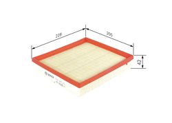 FILTRU AER BOSCH F 026 400 375 - Compatibil cu BMW