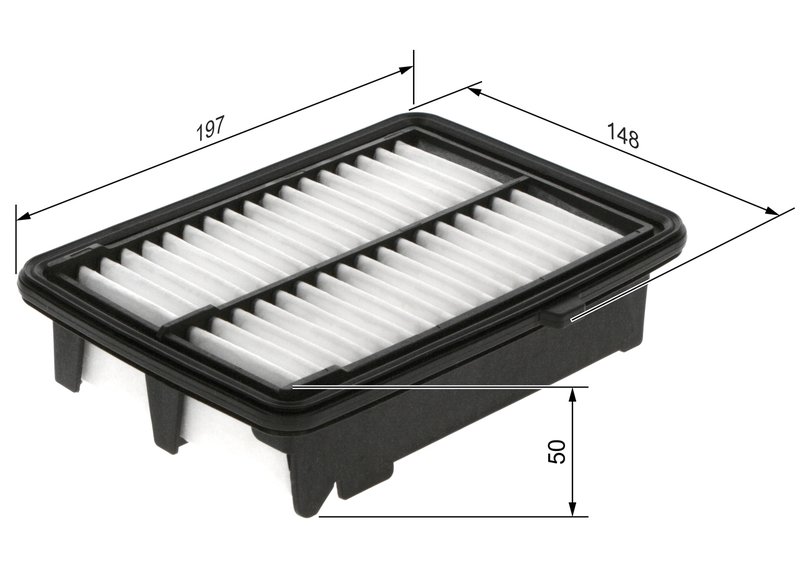 FILTRU AER BOSCH F 026 400 384 - Compatibil cu HONDA