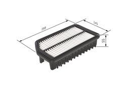 FILTRU AER BOSCH F 026 400 445 - Compatibil cu HYUNDAI, KIA