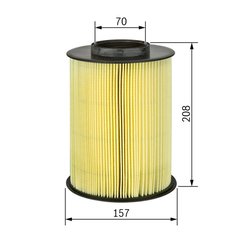 FILTRU AER BOSCH F 026 400 492 - Compatibil cu FORD, FORD ASIA & OCEANIA, FORD AUSTRALIA, MAZDA, VOLVO