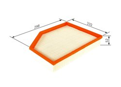 FILTRU AER BOSCH F 026 400 501 - Compatibil cu VOLVO