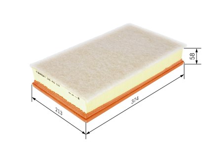 FILTRU AER BOSCH F 026 400 516 - Compatibil cu AUDI, CUPRA, SKODA, VW