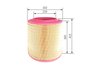 FILTRU AER BOSCH F 026 400 535 - Compatibil cu RENAULT TRUCKS, VOLVO