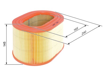 FILTRU AER BOSCH F 026 400 557 - Compatibil cu MITSUBISHI