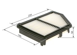 FILTRU AER BOSCH F 026 400 576 - Compatibil cu HONDA