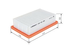 FILTRU AER BOSCH F 026 400 595 - Compatibil cu RENAULT, SMART