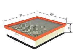 FILTRU AER BOSCH F 026 400 609 - Compatibil cu VW