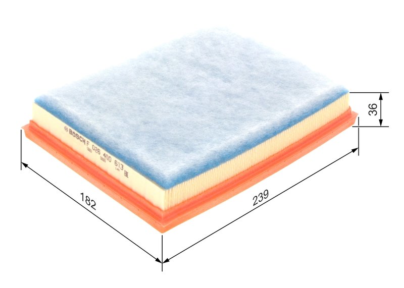 FILTRU AER BOSCH F 026 400 613 - Compatibil cu CITROEN, DS, FIAT, OPEL, PEUGEOT, TOYOTA, VAUXHALL
