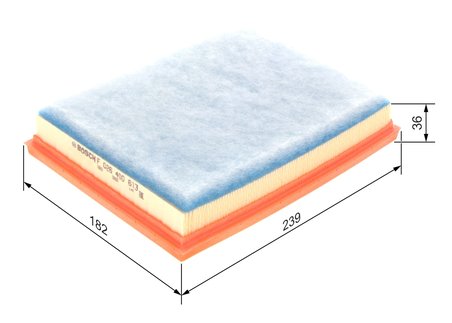 FILTRU AER BOSCH F 026 400 613 - Compatibil cu CITROEN, DS, FIAT, OPEL, PEUGEOT, TOYOTA, VAUXHALL