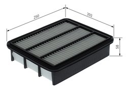 FILTRU AER BOSCH F 026 400 744 - Compatibil cu MAZDA