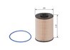 FILTRU COMBUSTIBIL BOSCH F 026 402 004 - Compatibil cu CITROEN, PEUGEOT