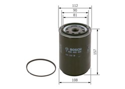 FILTRU COMBUSTIBIL BOSCH F 026 402 025 - Compatibil cu DAF, MERCEDES-BENZ, SCANIA, VOLVO