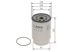 FILTRU COMBUSTIBIL BOSCH F 026 402 039 - Compatibil cu KAMAZ
