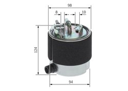 FILTRU COMBUSTIBIL BOSCH F 026 402 125 - Compatibil cu NISSAN