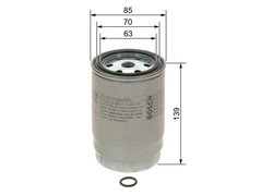 FILTRU COMBUSTIBIL BOSCH F 026 402 255 - Compatibil cu HYUNDAI, KIA