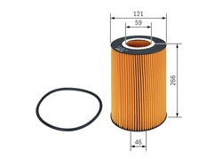 FILTRU ULEI BOSCH F 026 407 042 - Compatibil cu KAMAZ, MERCEDES-BENZ, SETRA