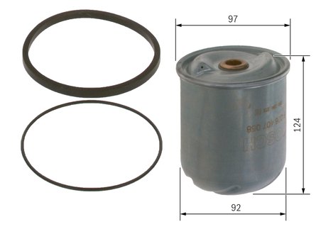 FILTRU ULEI BOSCH F 026 407 058 - Compatibil cu BOVA, DAF, GINAF, SOLARIS, VAN HOOL, VDL
