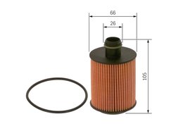 FILTRU ULEI BOSCH F 026 407 096 - Compatibil cu ALFA ROMEO, CHEVROLET, CITROEN, FIAT, FORD, LANCIA, PEUGEOT, PIAGGIO, SAAB, SUZU