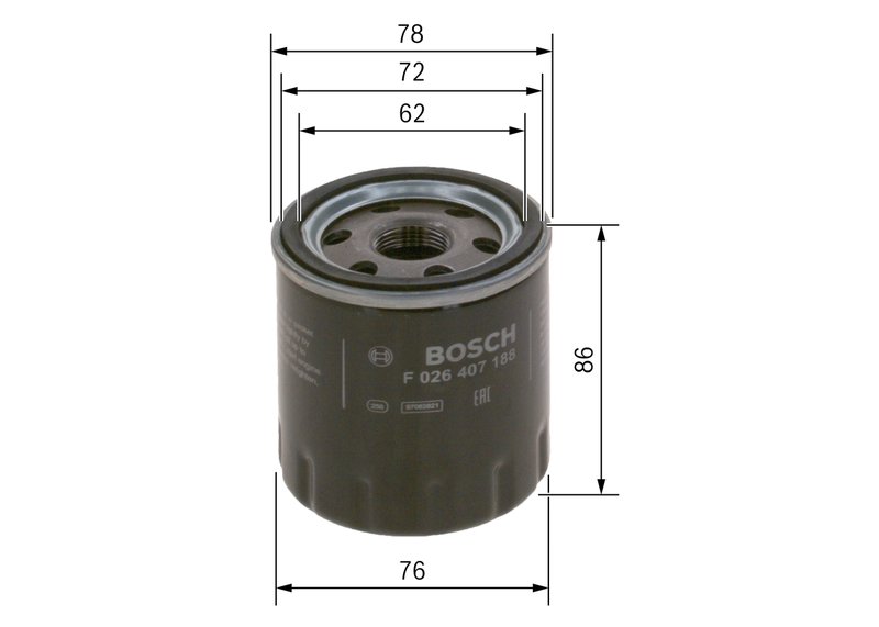 Filtru ulei BOSCH F 026 407 188