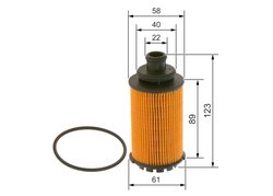FILTRU ULEI BOSCH F 026 407 214 - Compatibil cu OPEL, VAUXHALL