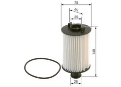 FILTRU ULEI BOSCH F 026 407 269 - Compatibil cu JAGUAR, LAND ROVER