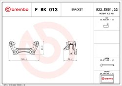 SET MONTAJ ETRIERE FRANA BREMBO F BK 013 - Compatibil cu MERCEDES-BENZ