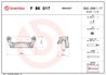 Set montaj etriere frana Brembo F BK 017