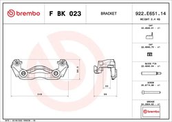 SET MONTAJ ETRIERE FRANA BREMBO F BK 023 - Compatibil cu MERCEDES-BENZ