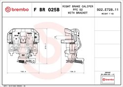 Etrier frana Brembo F BR 025B