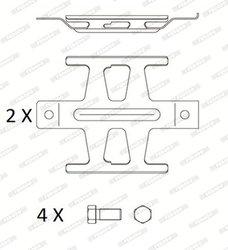 Set accesorii placute frana Ferodo FAC174