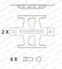 SET ACCESORII PLACUTE FRANA FERODO FAC174 - Compatibil cu MERCEDES-BENZ