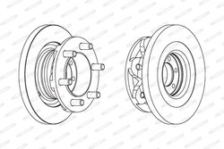 DISC FRANA FERODO FCR139A - Compatibil cu IVECO