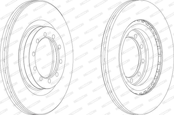 DISC FRANA FERODO FCR183A - Compatibil cu RENAULT, RENAULT TRUCKS