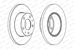 DISC FRANA FERODO FCR196A - Compatibil cu IVECO