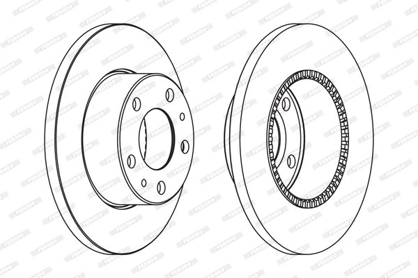 DISC FRANA FERODO FCR196A - Compatibil cu IVECO