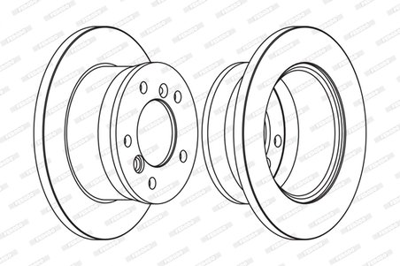 DISC FRANA FERODO FCR229A - Compatibil cu MERCEDES-BENZ, MULTICAR, VW
