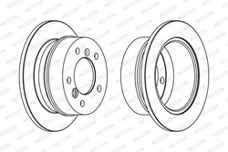 DISC FRANA FERODO FCR230A - Compatibil cu MERCEDES-BENZ, VW