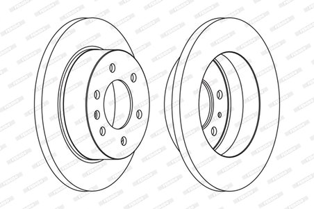 DISC FRANA FERODO FCR311A - Compatibil cu MERCEDES-BENZ, VW
